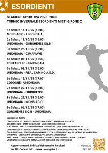 2025-26 UG ESORDIENTI MISTI TORNEO INVERNALE